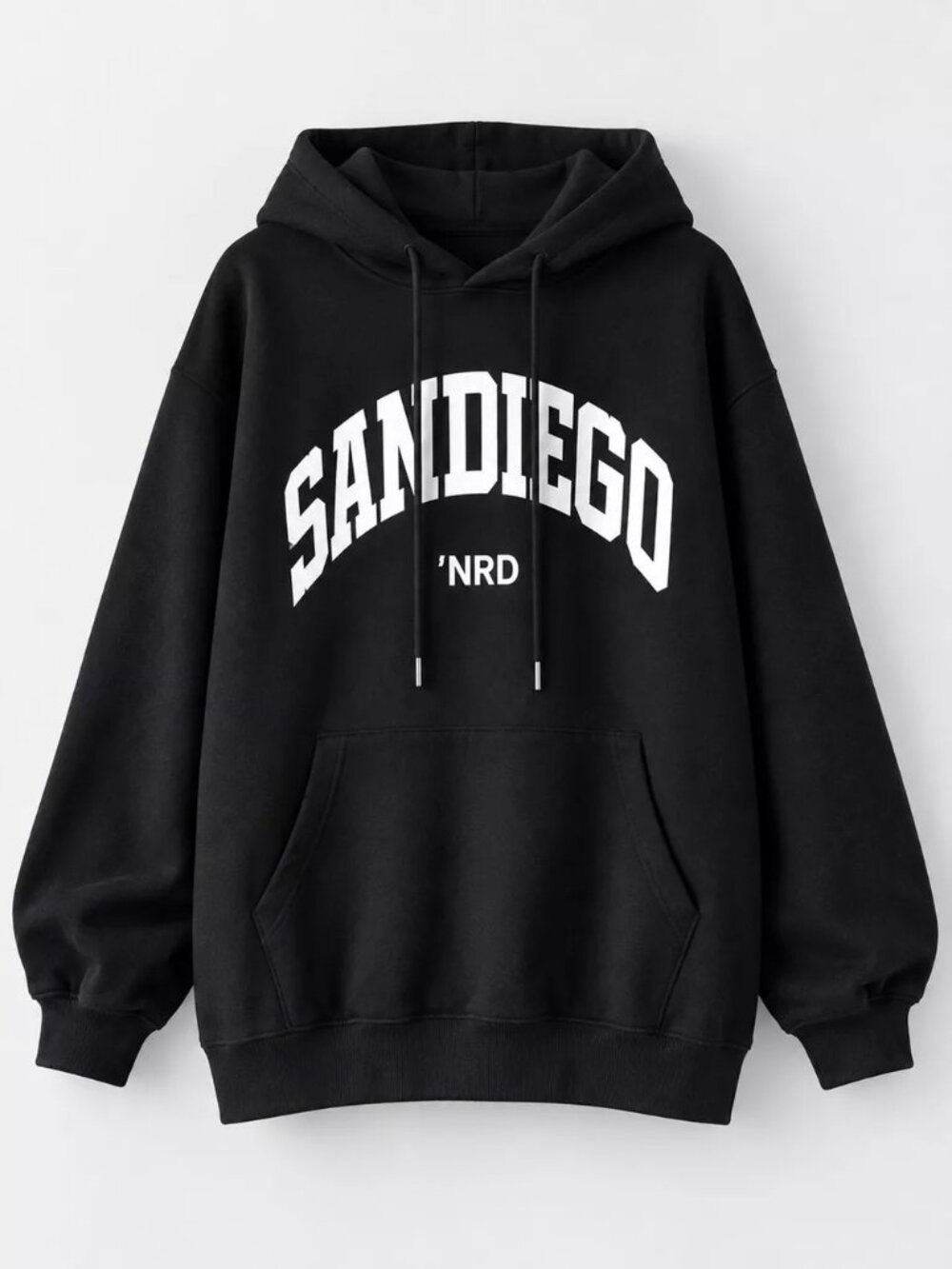 Letter Graphic Long Sleeve Hoodie - Picture 7 of 16